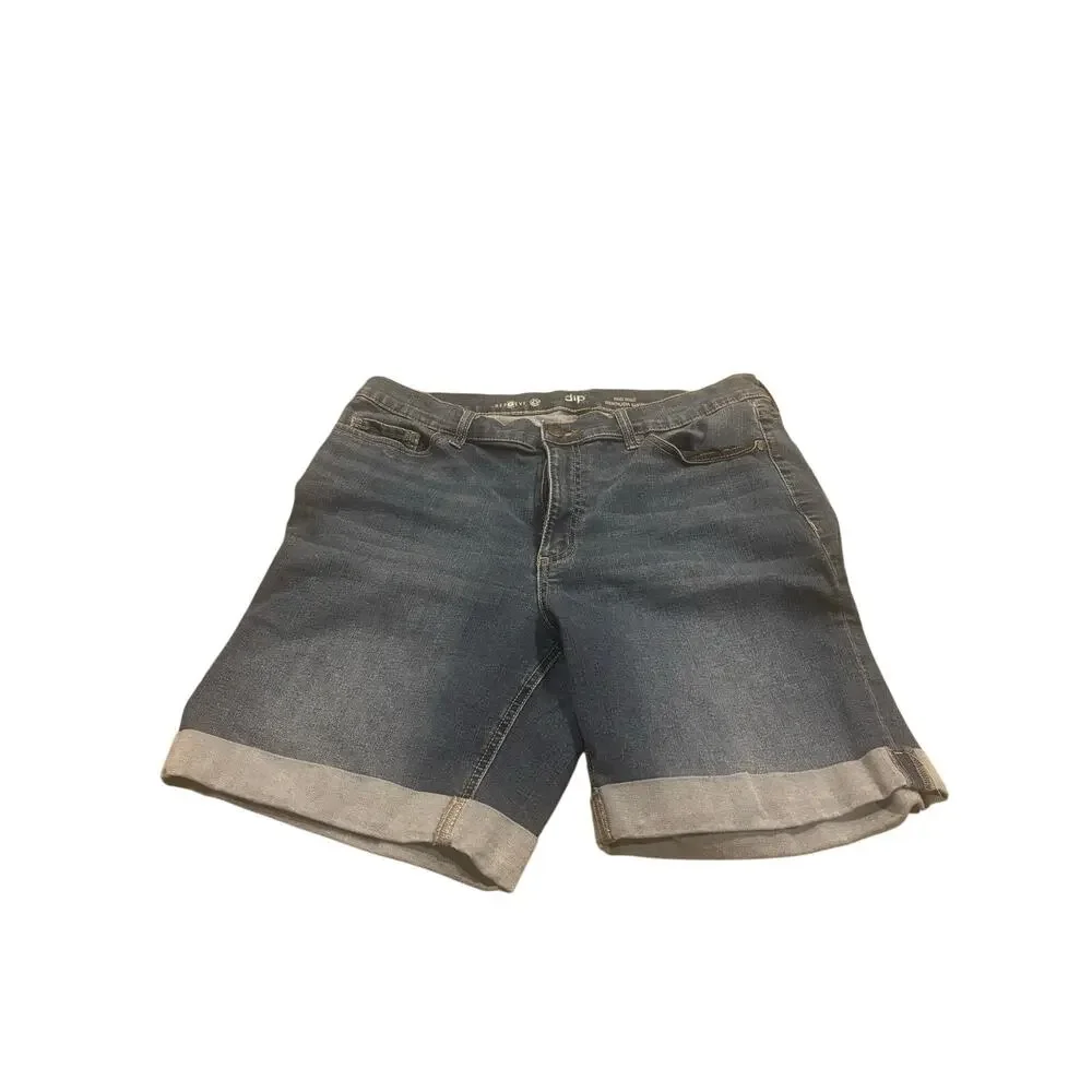 Dip mid-rise cuffed Women's Denim Shorts Size 16